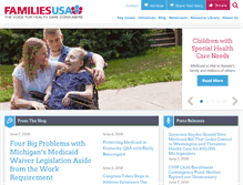 Tablet Screenshot of familiesusa.org
